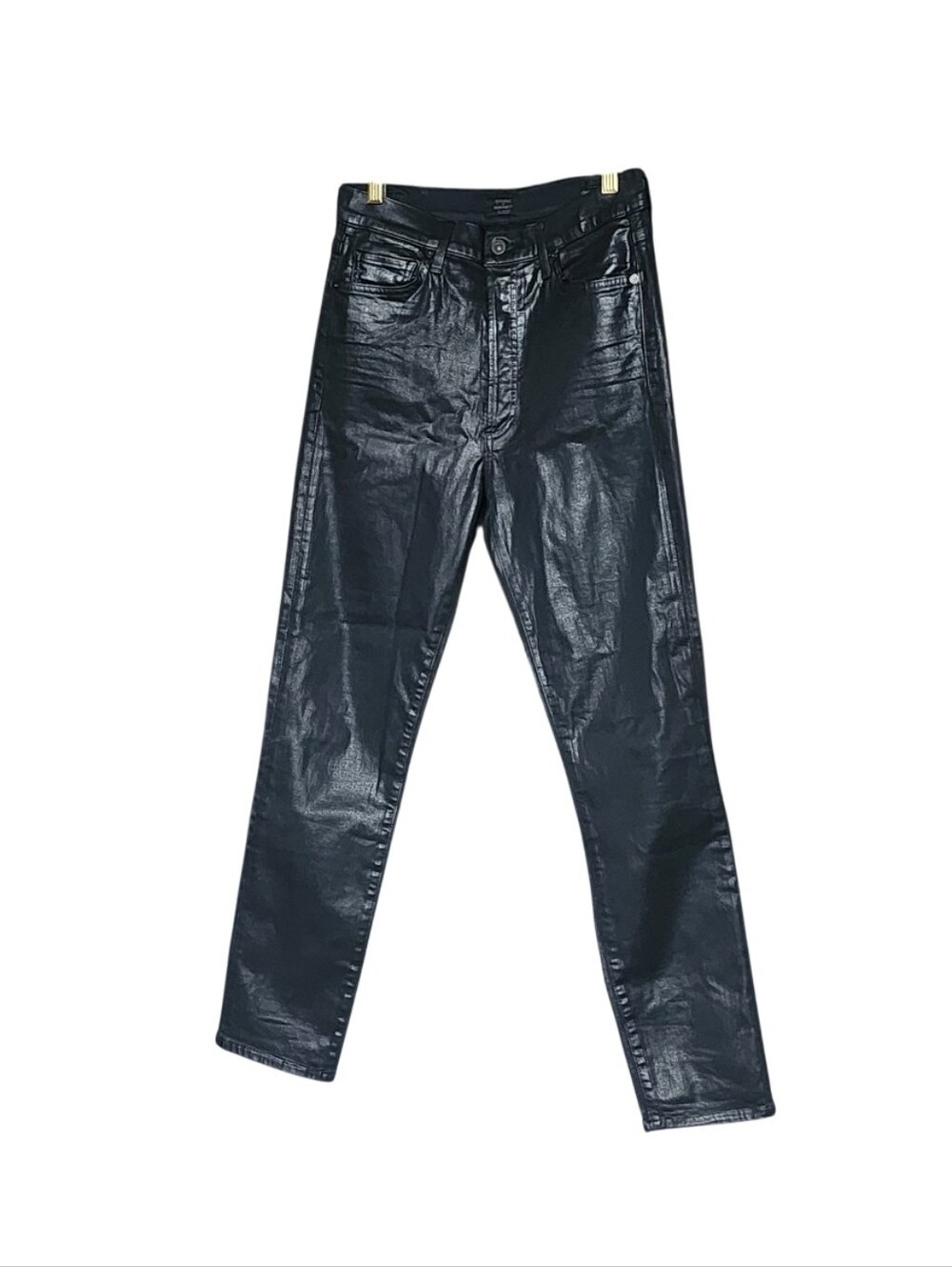 Citizens Of Humanity Black Coated Skinny Jeans